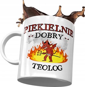 Bögre Teológusnak Pokolian Jó Teológus Ajándék Nyomtatott Fotóval