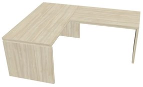 Verno ergonomikus asztal 160 x 200 cm, jobb, akác