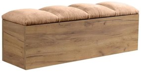 Világos rózsaszín-natúr színű pad Kumo – Bobochic Paris