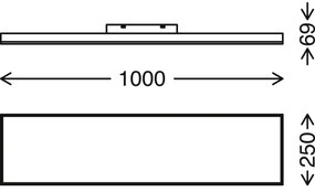 Brilo - LED Dimmelhető mennyezeti lámpa STARRY SKY LED/24W/230V 3000-6500K + távirányító