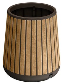 Deco henger alakú műanyag virágláda 81 L