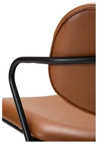 Konyakbarna bőrutánzat fotel Zed – DAN-FORM Denmark