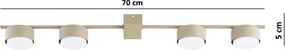 Brilagi - LED spotlámpa MONO 4xGX53/30W/230V bézs