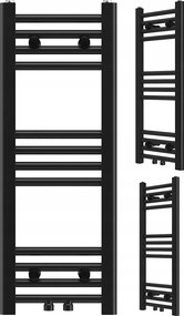 Fürdőszobai Radiátor Létra Radiátor Modern Fekete 80x30 cm Raven