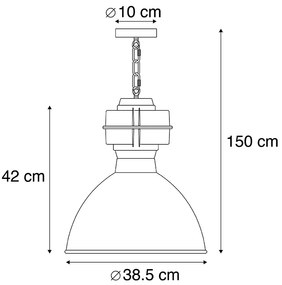 Okos ipari lógólámpa fekete, A60 WiFi-vel, 38,5 cm - Sicko