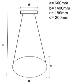 LED állítható fényerőjű csillár kábellel LED/70W/230V 3000-6500K króm DO-val