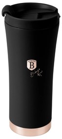 Rozsdamentes acél kávés termosz 500 ml matt fekete rose gold Black Rose Collection