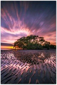 Fotótapéták 122x184 Gyönyörű lila tájkép