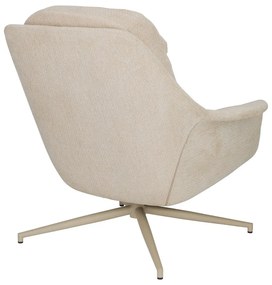Bézs forgó relaxációs fotel Philly – Zuiver