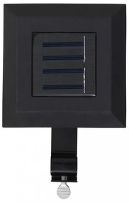 12 db fekete négyzet alakú kültéri napelemes LED lámpa 12 cm