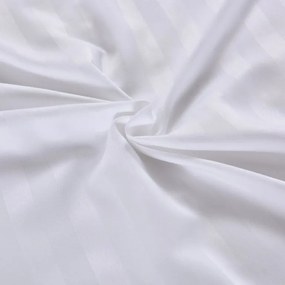 JASMINE mikroszálas szállodai ágyneműhuzat, fehér – 2 cm-es csíkos, szállodai zsebes Ágyneműhuzat mérete: 70 x 90 cm | 140 x 200 cm