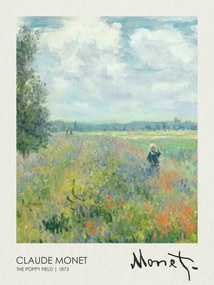 Reprodukció The Poppy Field Near Argenteuil (1873), Claude Monet