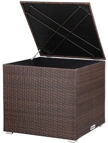 Casaria® Tárolódoboz 75x75x70 cm - barna