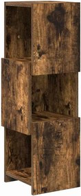 vidaXL Sarokszekrény Füstölt tölgy 25,5x25x80cm Faanyag