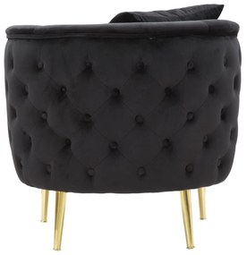 Fotel bucarest fekete 76x74x71cm