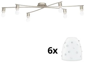 Eglo Eglo - LED Mennyezeti lámpa MY CHOICE 6xE14/4W/230V  króm/fehér EG31115C