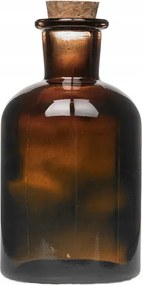 Üvegpalack Dugóval fűszer tinktúrákhoz borostyán konyhai 150ml