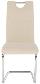 Étkezőszék, bézs Dulux Velvet szövet/világos varrás, ABIRA NEW