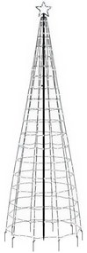 hideg fehér LED karácsonyfa tüskékkel 570 LED 300 cm