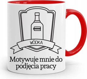 Piros Építőipari Bögre Barkácsoló Szakember Ajándék fényképes nyomtatással