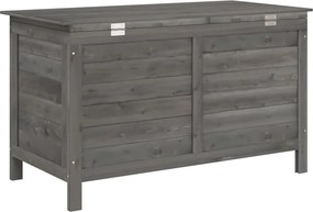 vidaXL fehér tömör fenyőfa kerti tárolóláda 99 x 49,5 x 58,5 cm