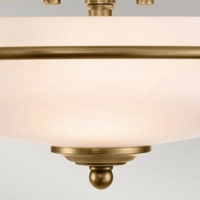 Quoizel QZ-GRIFFIN-F-WS - GRIFFIN mennyezeti lámpatest 3xE27/60W/230V bronz színű