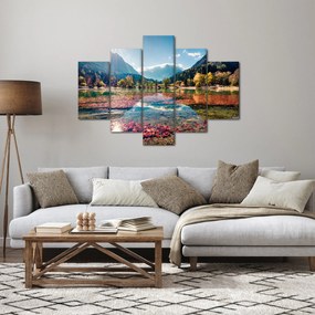 Kép - Jasna-tó, Gozd Martuljek, Júliai-Alpok, Szlovénia (150x105 cm)