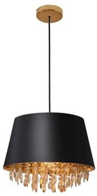 Lámpa Mennyezeti lámpatest NESTO, 5994, AC220-240V, 50/60Hz, 1*E27, max.40W, IP20, átmérő 30 cm, fekete/arany