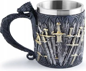 Epikus Bögre Trónok Harca Bögre Hét Királyság Rozsdamentes Acél 550 ML Larp