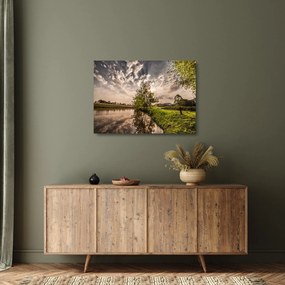 Természet kép sugarakkal (üvegen) (70x50 cm)