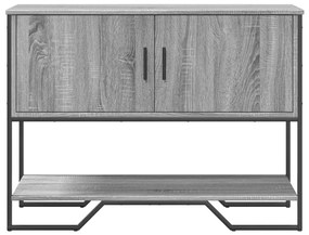 szürke sonoma szerelt fa dohányzóasztal 100x35x74,5 cm