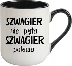 Bögre Fehér, Fekete Cofee Vicces Ajándék Sógor Nem Kérdez