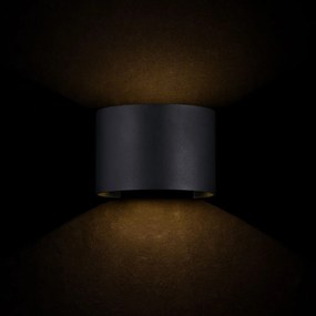 MAYTONI O573WL-L6B FULTON Modern Kültéri Fali Lámpa Fekete LED IP54