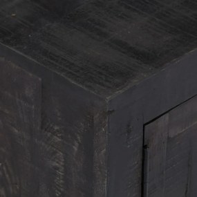 vidaXL fekete tömör mangófa TV-szekrény 118 x 30 x 40 cm