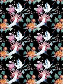 Flizelin fotótapéta Daruk és krizantémok Elegancia Stílus 206x275 +ragasztó