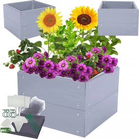 Magasított ágyás műanyag zöldségtartó láda Pvc 40x50x50