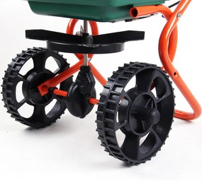 SEED szórókocsi, 25l, zöld/narancs Gardebruk