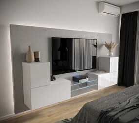 Prince Concept 96 nappali bútor szett magasfényű fehér (226 cm)