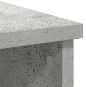 betonszürke szerelt fa tálalószekrény fiókos 101x35x76 cm