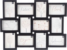 Fali Multikeret 12 Képhez Fekete Műanyag 60 X 46,5 CM