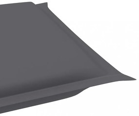 antracitszürke oxford szövet napozóágy párna 186 x 58 x 3 cm