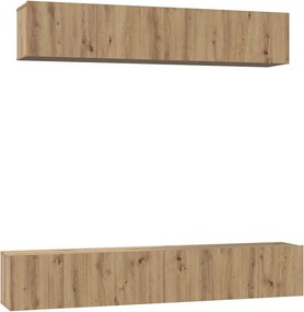 vidaXL TV szekrény garnitúra 5 pcs Artisan tölgy Faanyag