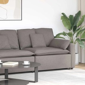 tópszínű moduláris kanapé karfás végmodul párnákkal 100 cm