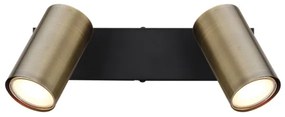 Globo 57911-2M - ROBBY 2xGU10/35W fekete/messing spotlámpa