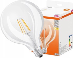 Led izzó G125 Gömb E27 7W 60W 806lm 2700K Meleg 300° Filament Osram