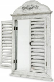 Fali tükör redőny stílusos retro ablak provence-i nyitható íves