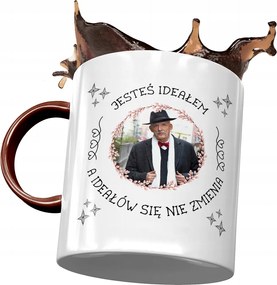 Bordó bögre Janusz Corwin Mikke Ajándék Nyomtatott fényképpel