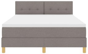 Box Spring Ágy matraccal Taupe 140x190 cm Szövet