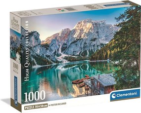 Olaszország Lake Braies 1000 db-os Compact puzzle Clementoni