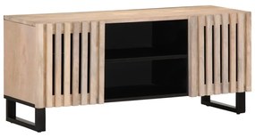 fehér tömör mangófa TV-szekrény 105 x 34 x 46 cm